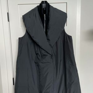 NWT Lafayette 148 black down and cashmere vest